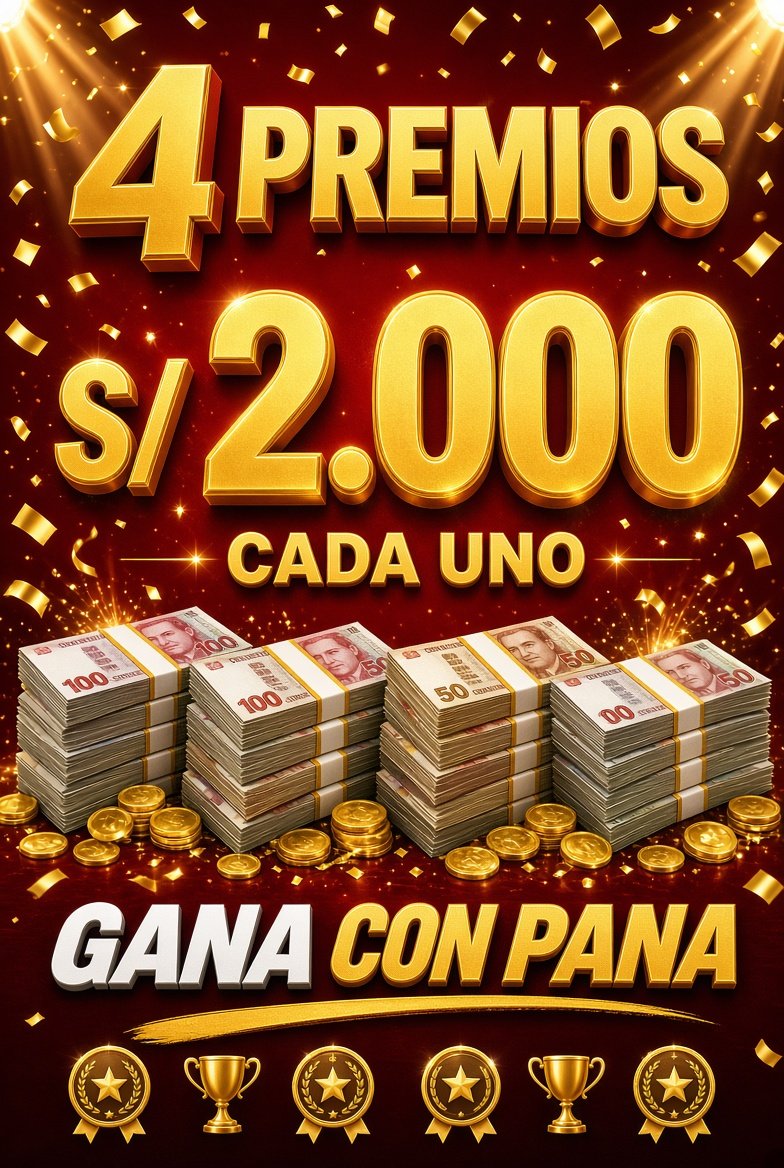 4 premios de 2 mil soles