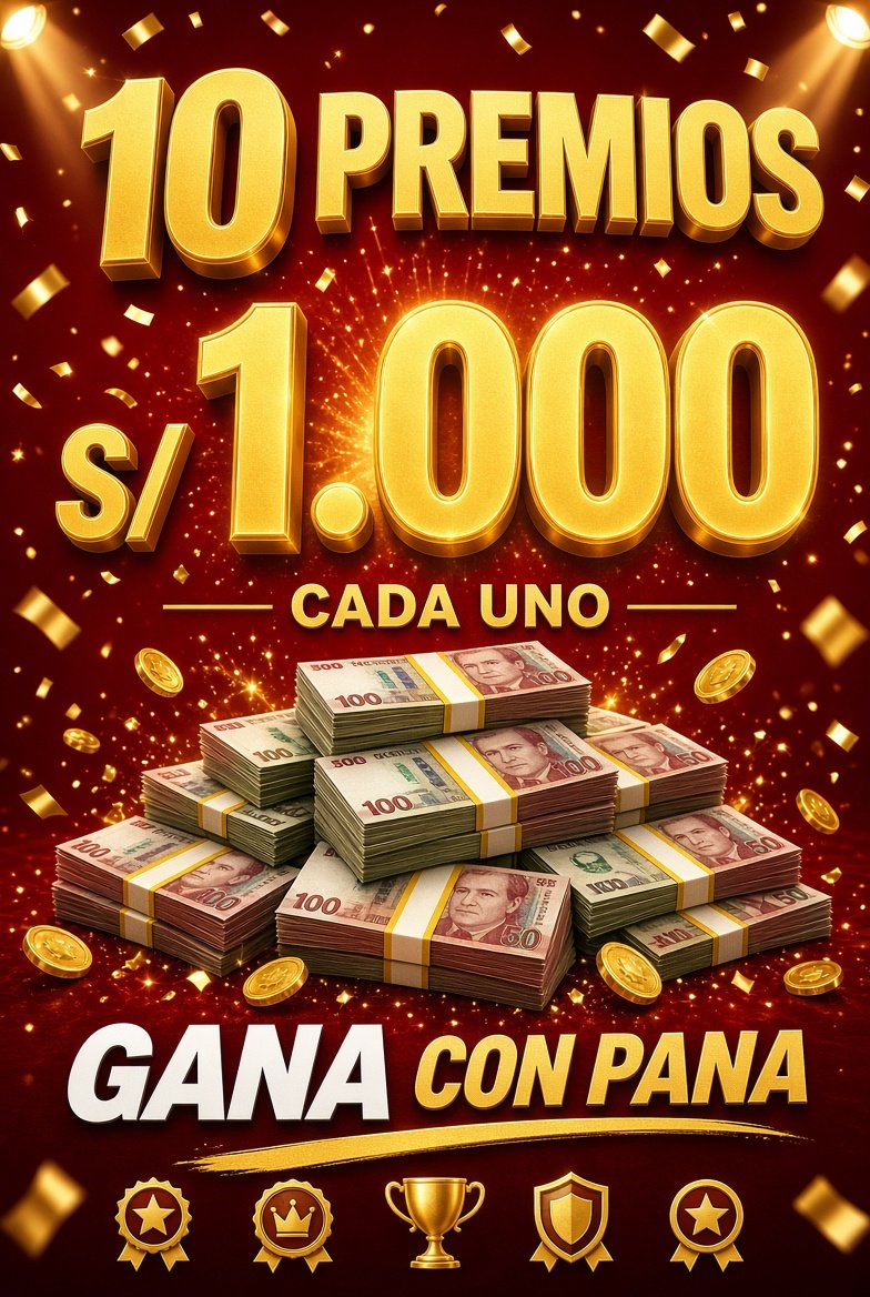 10 premios de mil soles